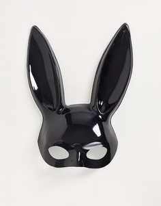 Черная маска кролика ASOS DESIGN-Черный цвет