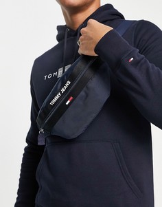 Темно-синяя сумка-кошелек на пояс с логотипом Tommy Jeans-Темно-синий