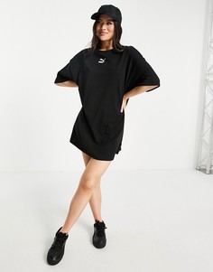 Черное платье-футболка Puma Classics-Черный цвет