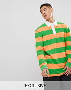 Оранжевая рубашка регби в полоску Puma эксклюзивно на ASOS-Оранжевый