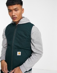 Жилет темно-зеленого цвета на подкладке Carhartt WIP-Зеленый цвет