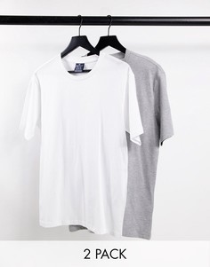 Набор из 2 футболок белого и серого цветов Champion-Белый