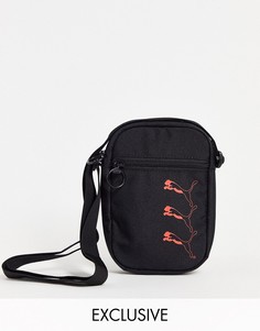 Черная сумка через плечо с логотипом Puma-Черный цвет