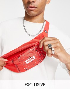 Красная сумка на пояс Puma-Красный