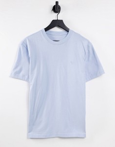 Льдисто-синяя футболка с логотипом American Eagle-Голубой