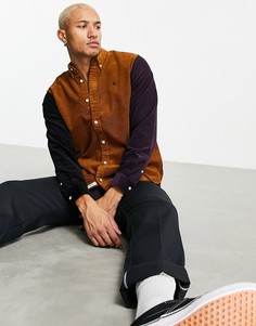 Коричневая вельветовая рубашка Carhartt WIP Triple Madison-Разноцветный