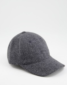Серая кепка Topshop Melton-Серый