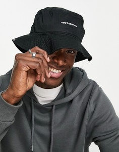 Черная панама с логотипом New Balance-Черный цвет