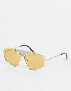 Золотисто-песочные очки-навигаторы Karl Lagerfeld-Золотистый