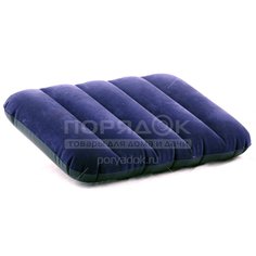 Подушка надувная Intex 68672 синяя, 43х28х9 см
