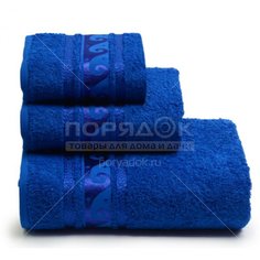 Полотенце банное 70х130 см, 100% хлопок, 460 г/м2, Elegance, Cleanelly, синее, 148, Россия