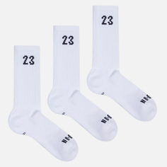 Комплект носков Jordan 3-Pack Essential Crew, цвет белый, размер 38-42 EU