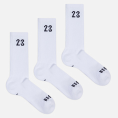 Комплект носков Jordan 3-Pack Essential Crew, цвет белый
