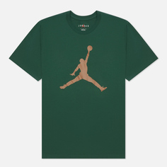 Мужская футболка Jordan Jumpman Crew, цвет зелёный, размер XL