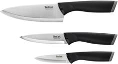 Набор кухонных ножей Tefal K221S375 (серо-черный)