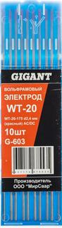 Электроды Gigant WT-20-175 DC G-603 (красный)