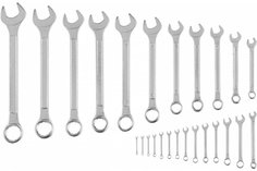 Набор комбинированных ключей Top Tools 35D370 (хром)