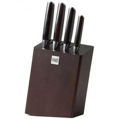 Набор ножей HuoHou 4+1 5-pcs Composite Steel Knife Set (коричневый)