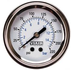 Манометр Viair 2 220 PSI (белый)