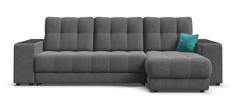 Угловой диван BOSS XL SE рогожка Malmo серый
