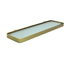 Полка подвесная со стеклом Bronze de Luxe