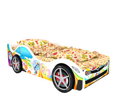 Кровать-машина карлсон монако (с объемными колесами) (magic cars) мультиколор 85x50x170 см.