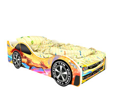 Кровать-машина карлсон милан (без доп. опций) (magic cars) желтый 85x50x170 см.