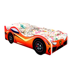 Кровать-машина карлсон ламборджини (без доп. опций) (magic cars) красный 75x50x170 см.