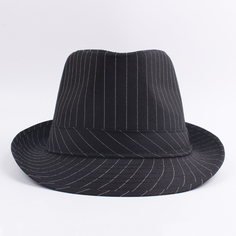 Шляпа гангстера Long Cheng Yiwu City в полоску черная