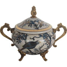 Чаша Glasar с крышкой 17x12x14 см ГЛАСАР