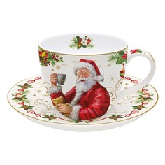 Чашка с блюдцем Easy life Магия рождества 0,2 л