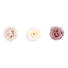 Декор роза на клипсе Edelman ny 8 см 2 шт/упаковка в ассортименте