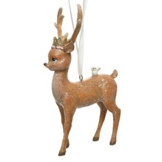 Игрушка елочная Kaemingk олень 7х12 см
