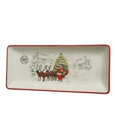 Блюдо сервировочное Kaemingk обиход Santa 28x12x3 см