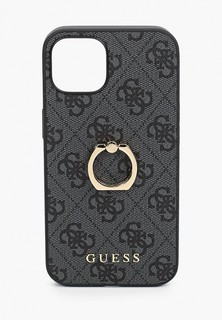 Чехол для iPhone Guess 13, PU 4G + Ring Grey