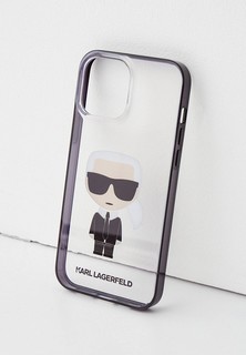 Чехол для iPhone Karl Lagerfeld 13 Pro Max, PC/TPU Ikonik Karl Transparent/Black