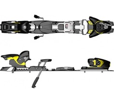 Крепления для горных лыж Salomon S Z12 Speed W Br Black/Yellow