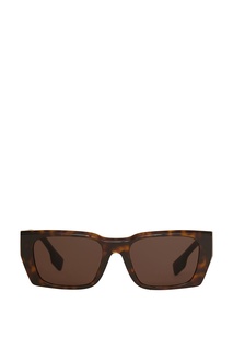 Прямоугольные солнцезащитные очки с темно-коричневыми линзами Burberry