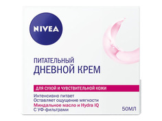 Средства для лица крем для лица NIVEA Питательный дневной для сухой и чувствительной кожи 50мл