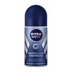 Дезодоранты для тела дезодорант мужской NIVEA MEN Экстремальная свежесть, 50 мл, ролик