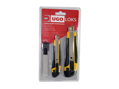 Ножи строительные набор ножей UGO LOKS сегментные 9, 18мм