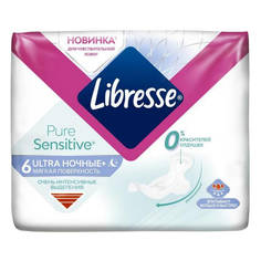 Прокладки и тампоны прокладки LIBRESSE Pure Sensitive Ultra Ночные 6шт