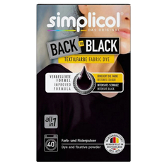 Средства для окраски тканей краска для тканей SIMPLICOL Back to black цвет черный восстановление цвета 400г