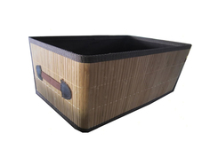 Короба складные короб складной 360x260x240 мм, натуральный, бамбук