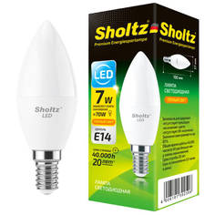 Лампы светодиодные лампа светодиодная SHOLTZ 7Вт E14 550Лм 2700К свеча