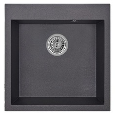 Мойки из искусственного камня мойка GRANULA 510х520х190мм черная кварц