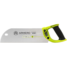 Ножовки ножовка по дереву, пластику ARMERO пассовочная 350мм мелкий зуб