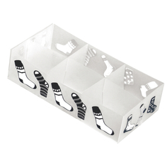 Органайзеры-вставки для комодов и шкафов коробка для белья складная РЫЖИЙ КОТ, 6 ячеек, 30х15х7 см, полипропилен