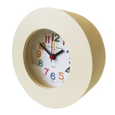 Часы часы настольные d110 мм с будильником бежевый МДФ Михаилъ Москвинъ