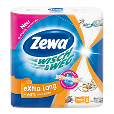 Бумажные полотенца полотенца кухонные ZEWA Wisch&Weg 2шт